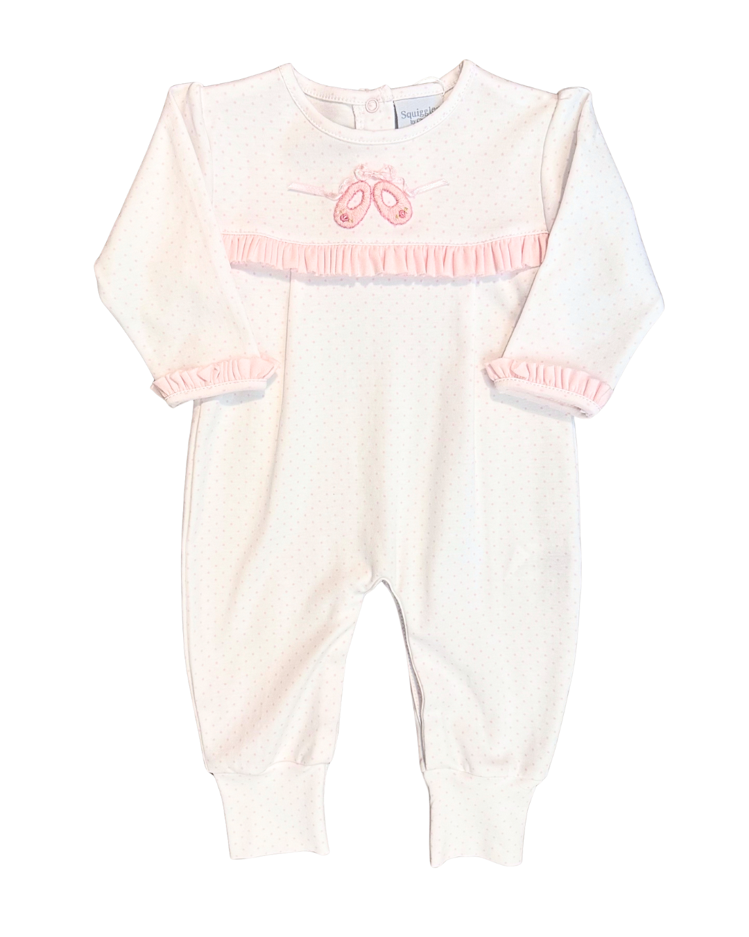 Squiggles - Ruffled Ballet Slippers Romper