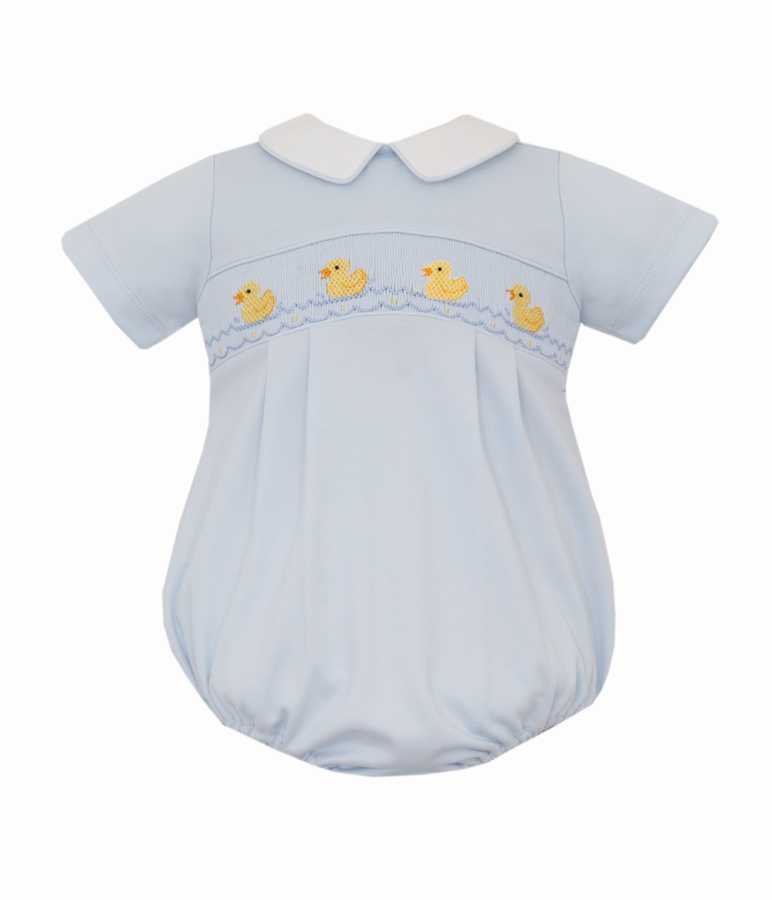 Smocked Duckies Knit - Bubble