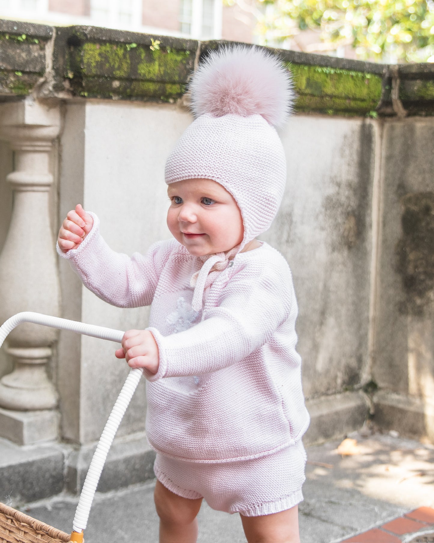 Mi Lucero Pom Tie Hat - Pink