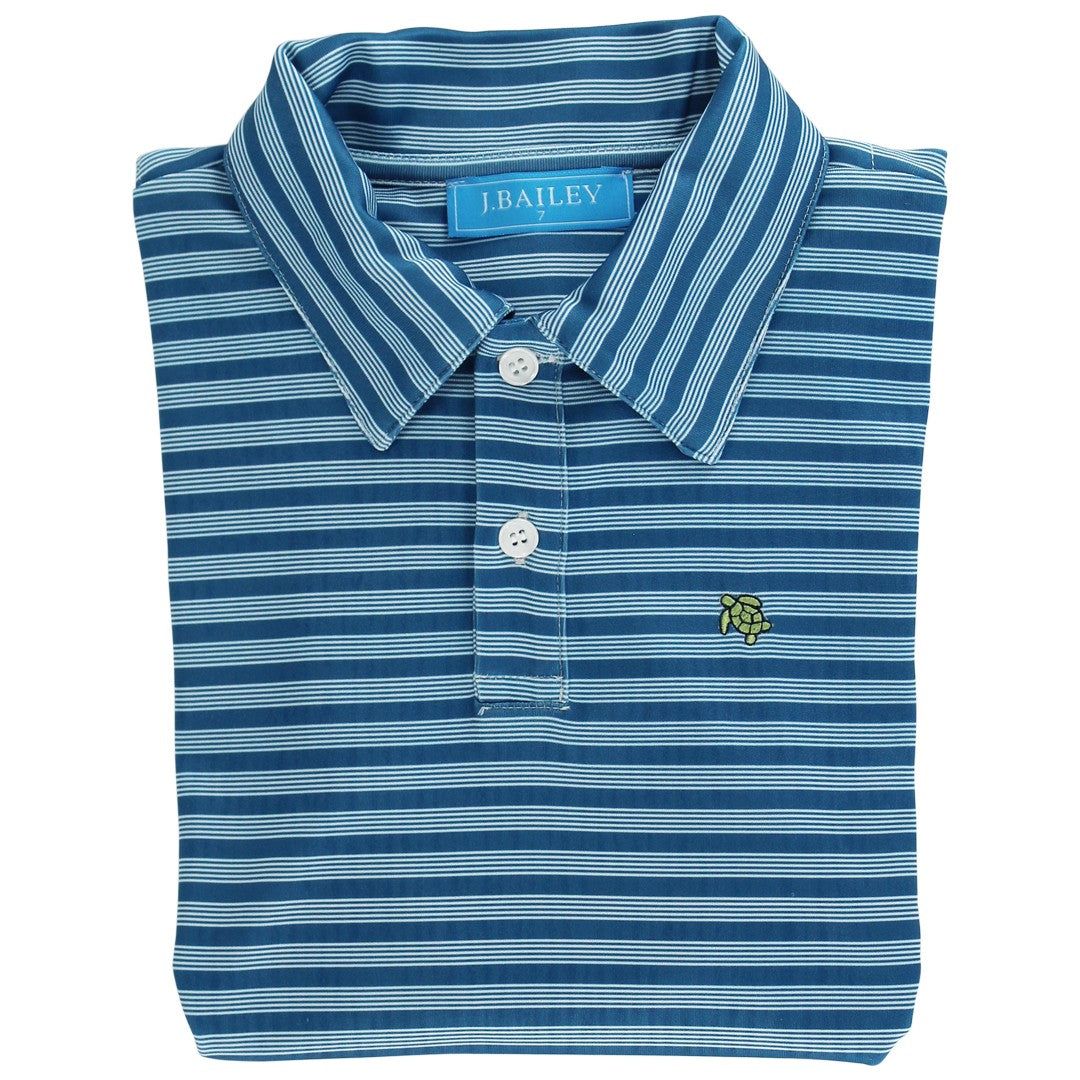 Harry Perf L/S Polo - Cornflower
