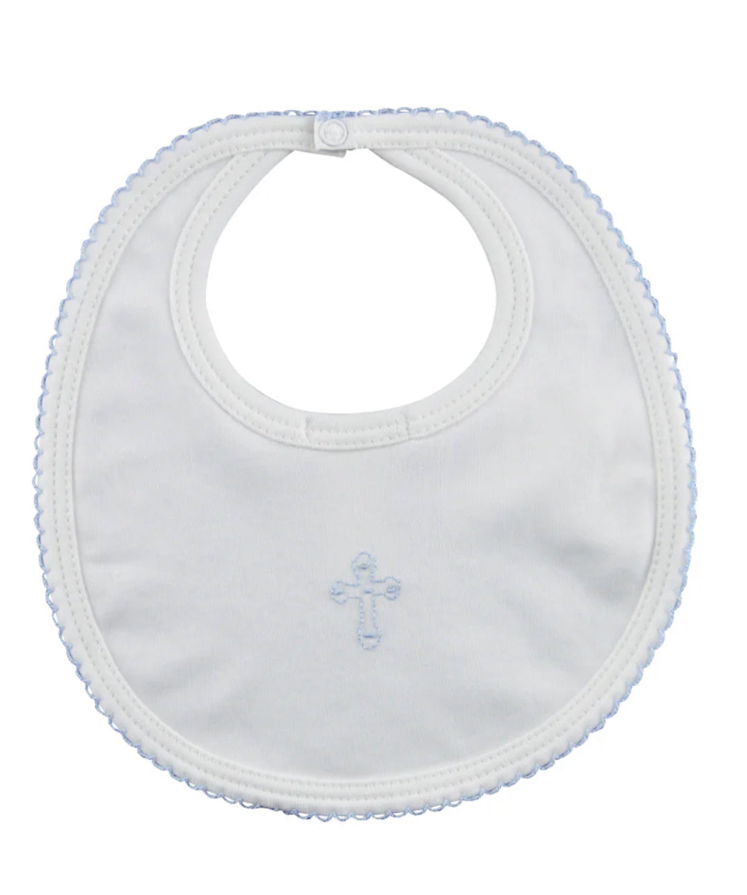 Pima Cotton Bib - Blue Cross