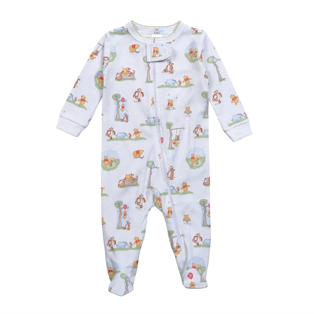 Winnie the Pooh - Honey Bear Pima Zipper Footie