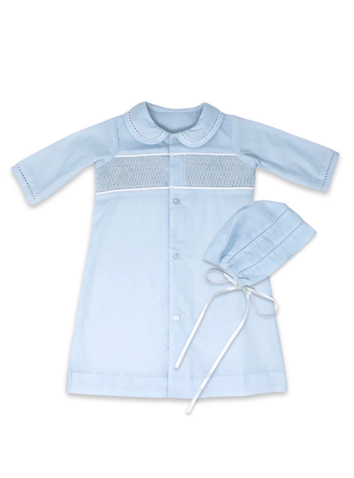 Royal Daygown Set - Blessings Blue Batiste
