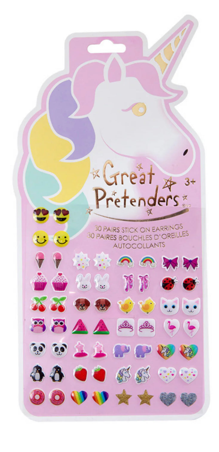 Unicorn Stick-On Earrings