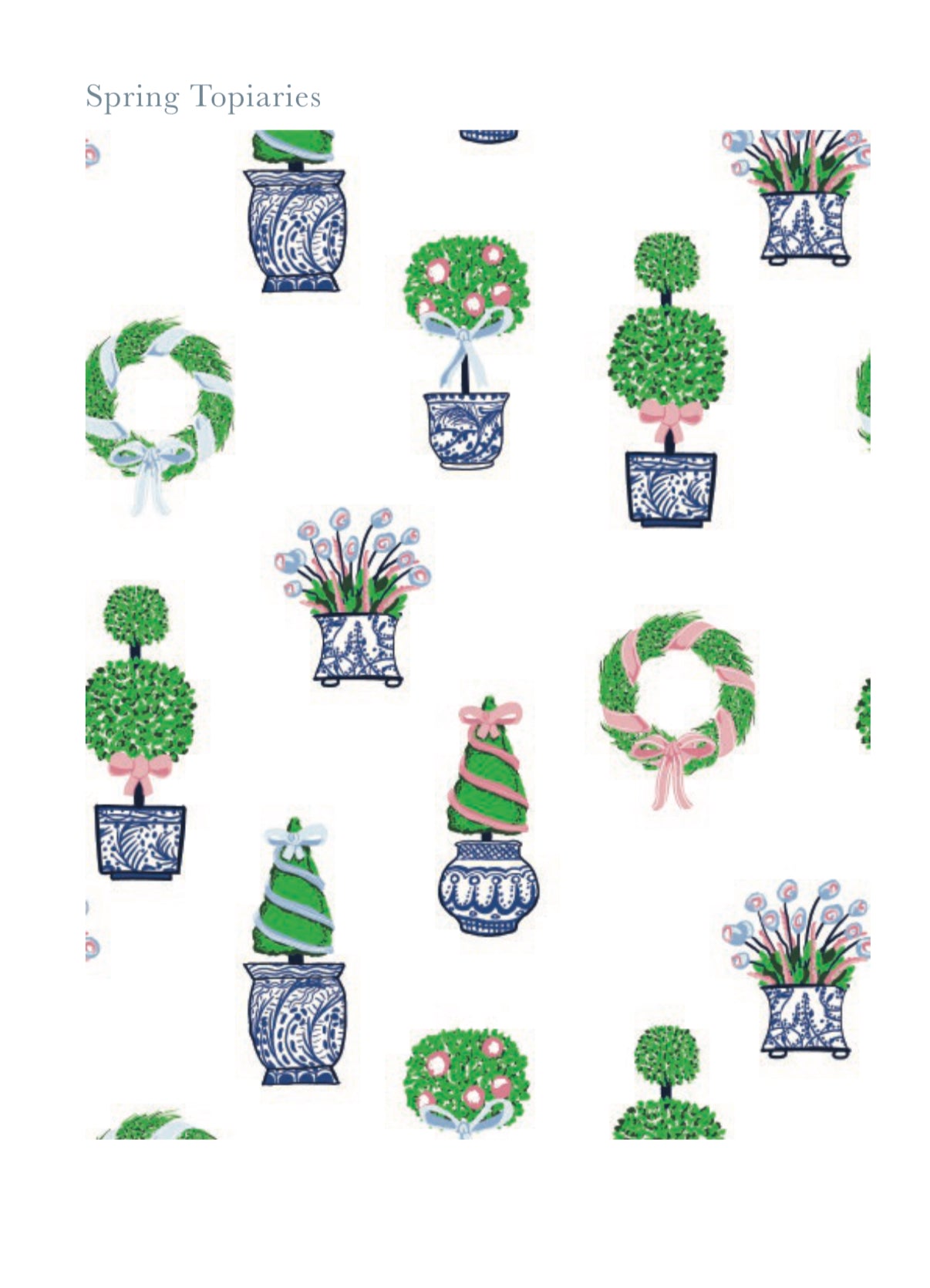 Spring Topiaries - Pima Pocket Twirl Dress