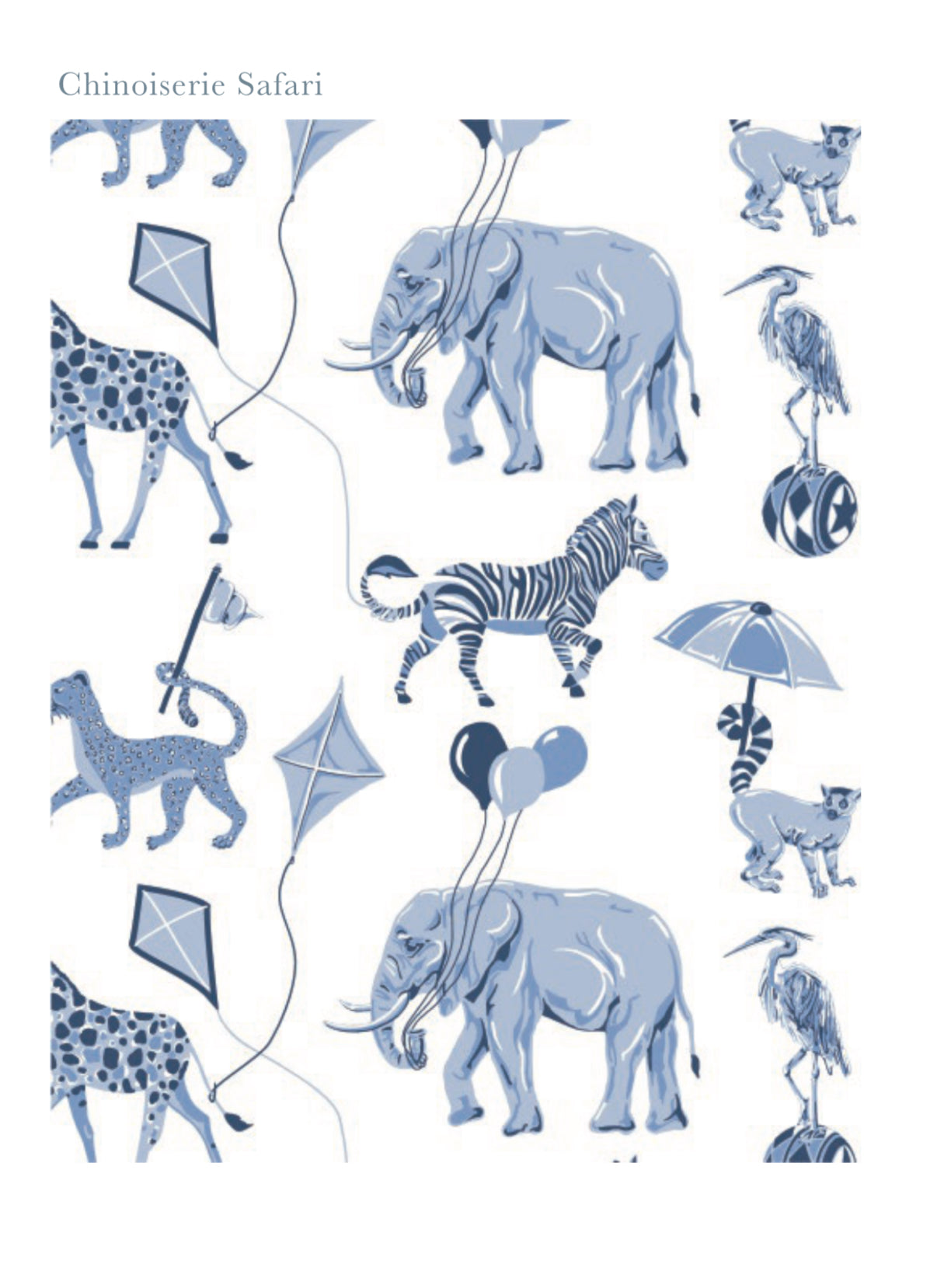 Chinoiserie Safari - Pima Pleated Bubble