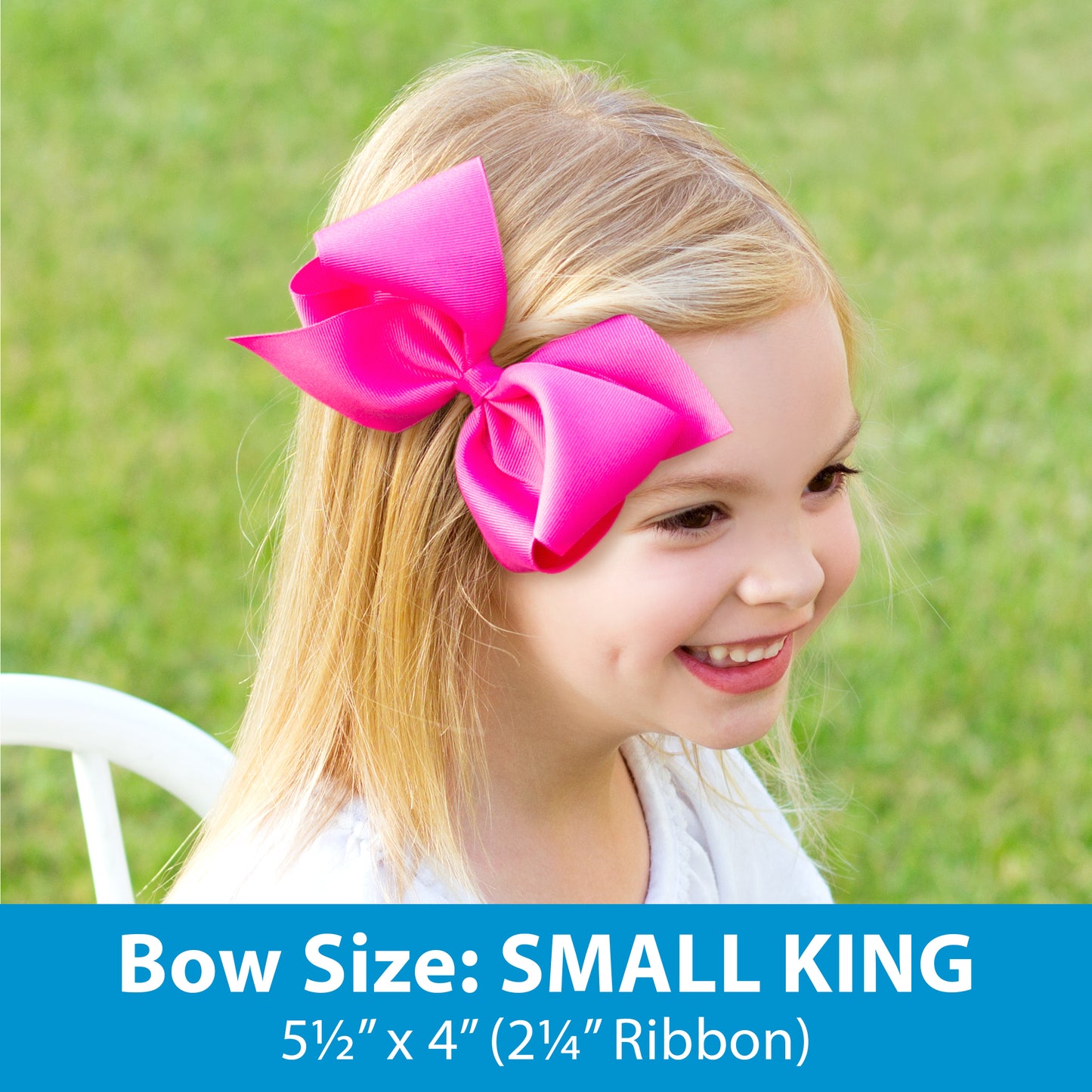 King Organza and Grosgrain Overlay Hair Bow