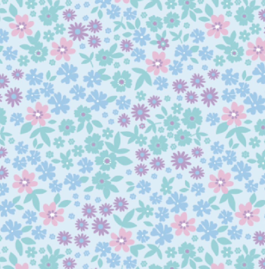 Quinn Skort - Frosted Floral, Petal Purple Minigingham