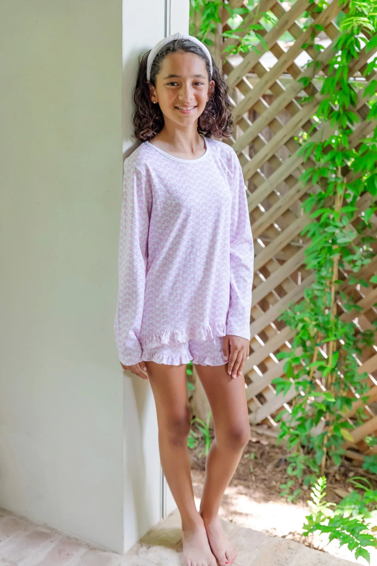 Rorie Short Set - Pretty Pink Bows
