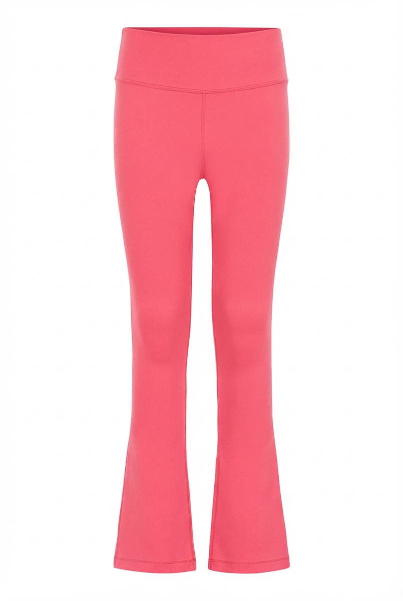 Pleat Florie Flare Leggings - Coral