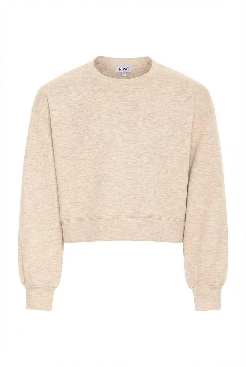 Pleat Darby Sweatshirt - Sugar Cookie