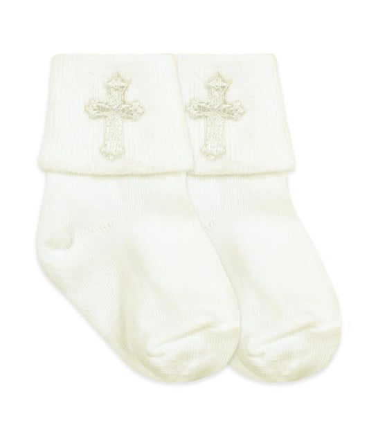 Jefferies Smooth Toe Christening Turn Cuff Socks