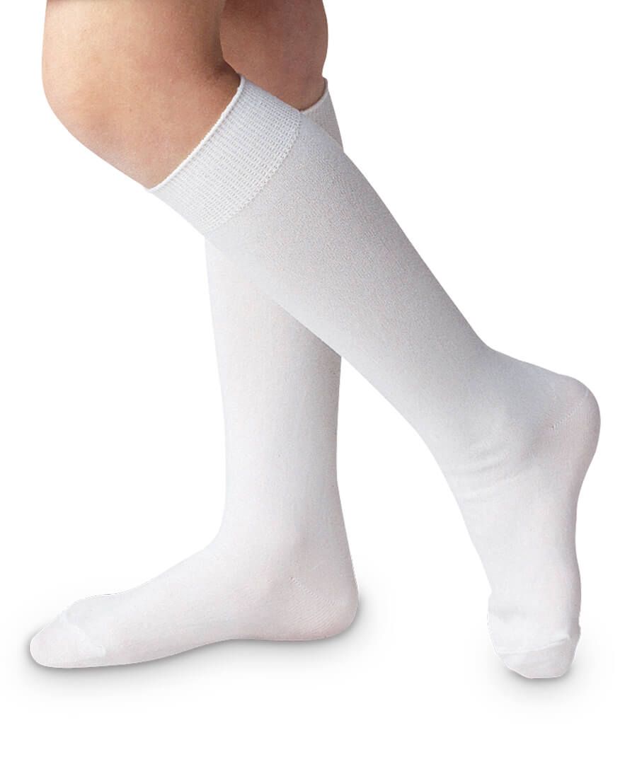 Jefferies Classic Nylon Knee High Socks - White