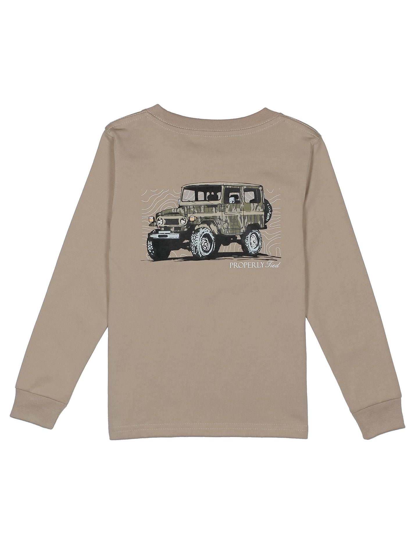 Properly Tied L/S Tee - Mossy Oak Topo Cruiser