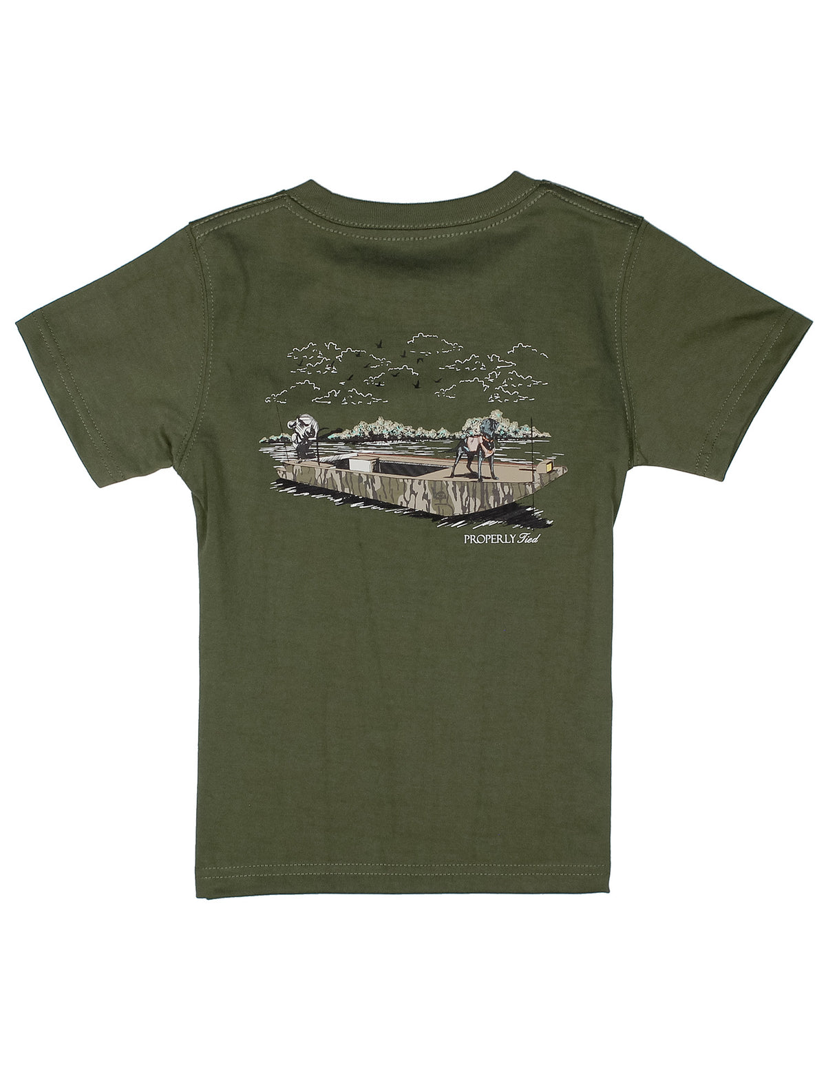 Properly Tied S/S Tee - Mossy Oak Boat Ride