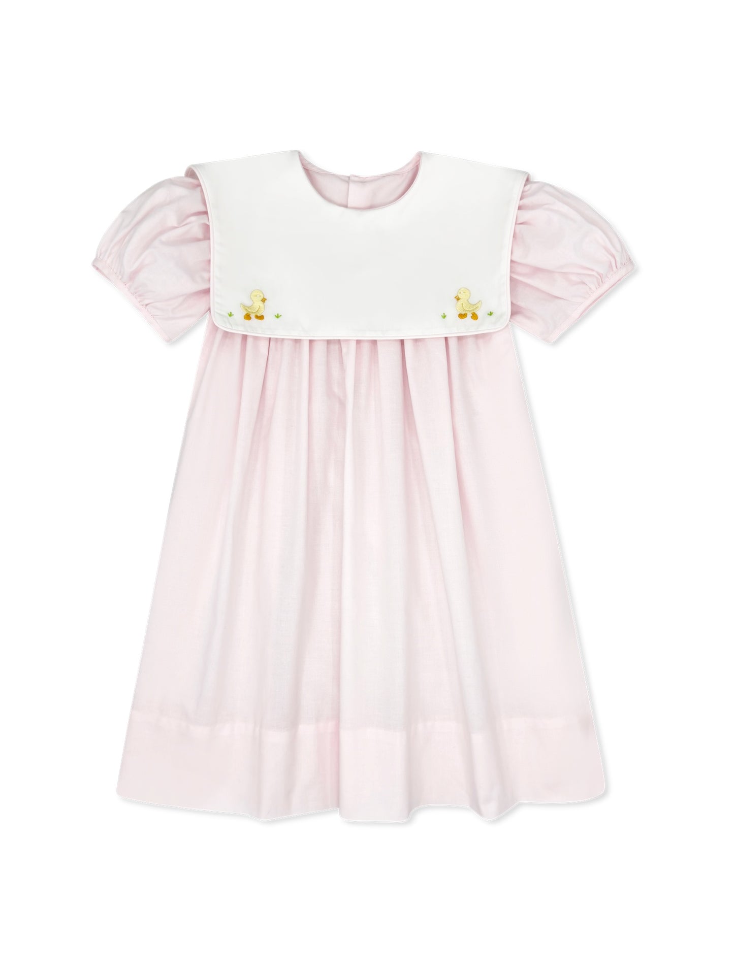 Hope Chest Dress - Blessings Pink with Duck Embroidery