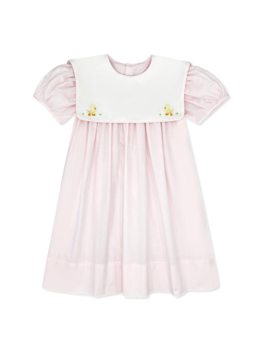 Hope Chest Dress - Blessings Pink with Duck Embroidery