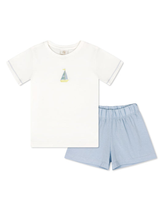 Preston Knit Short Set - Seahaven Sailboat
