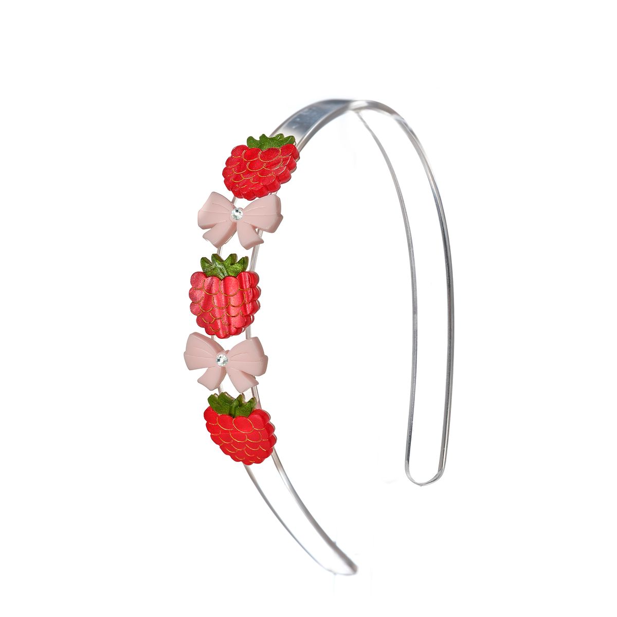 Berries and Pink Bows Headband