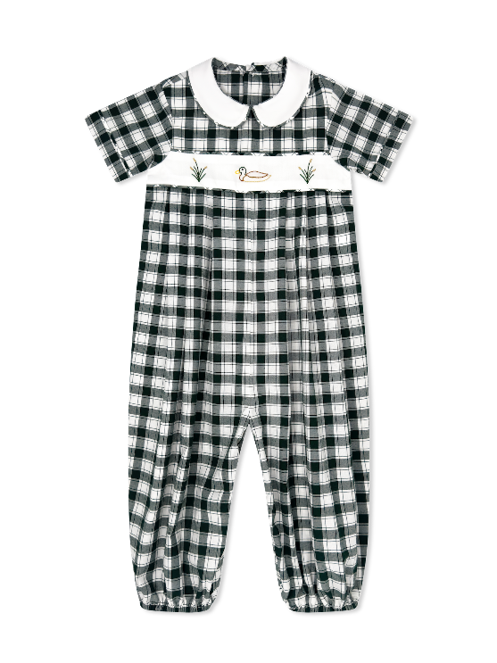 River Mallard Romper w/Gardner Green Check