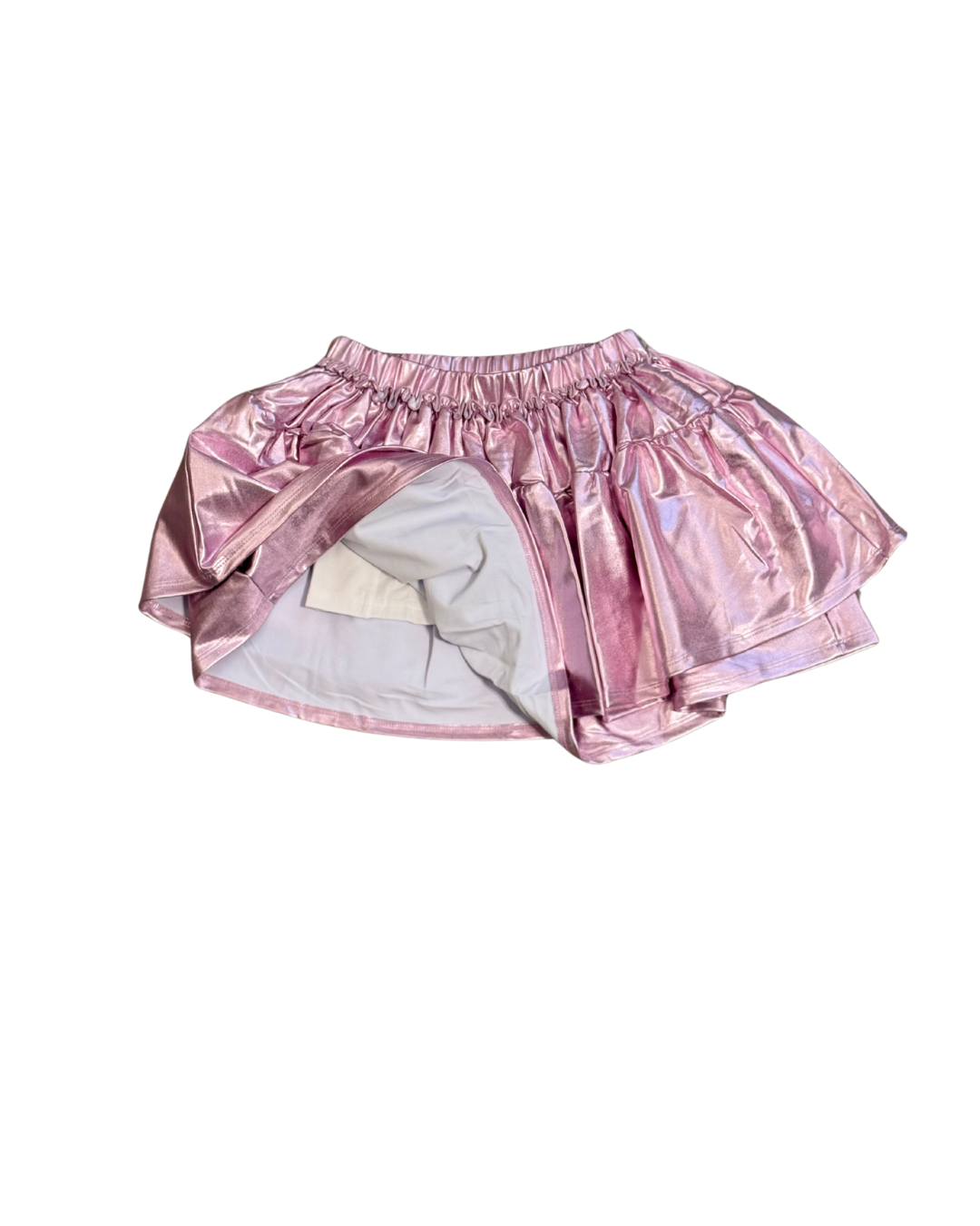 Zaza Tiered Skort - Metallic Lavender