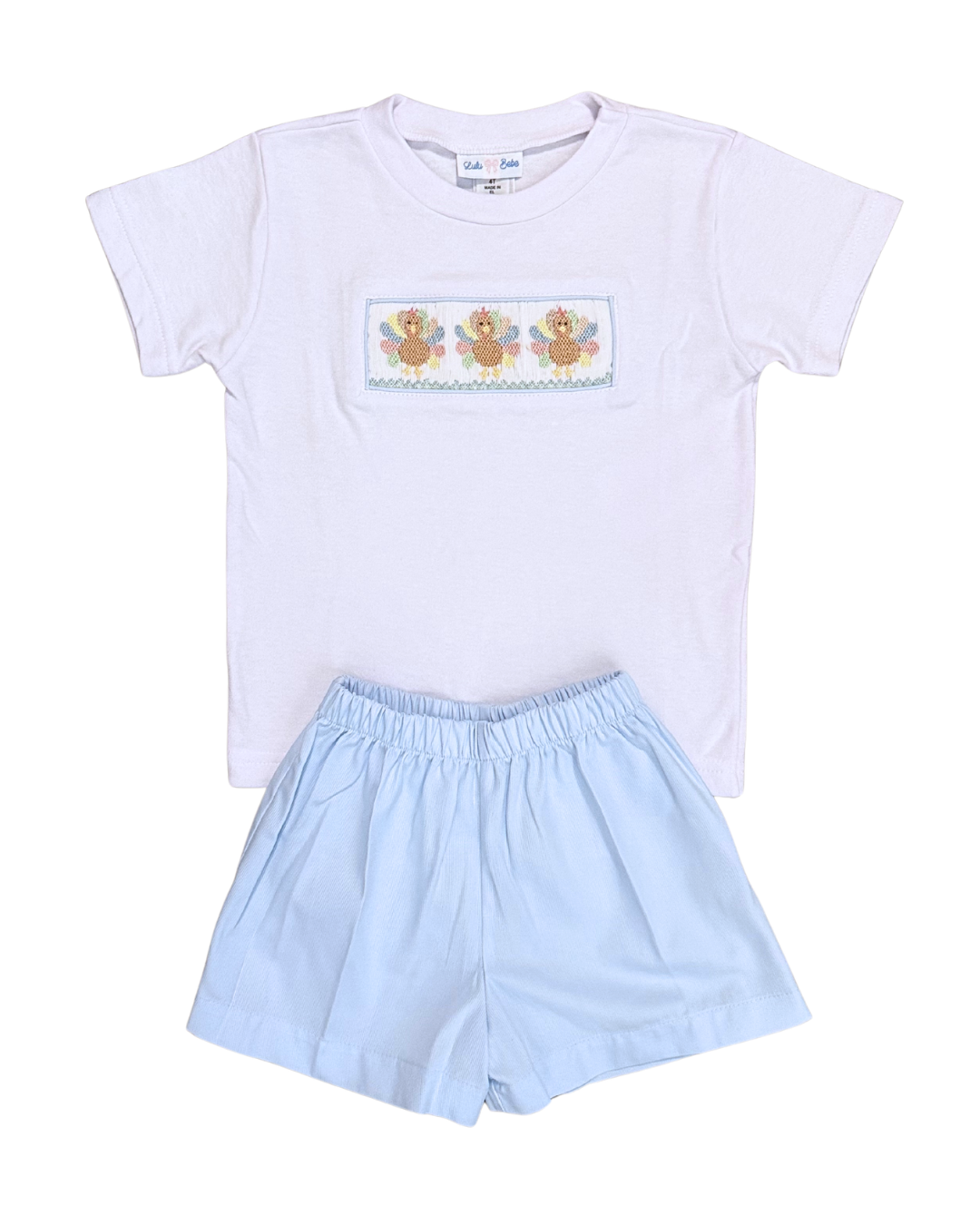 Smocked Turkey - Tom Short Set
