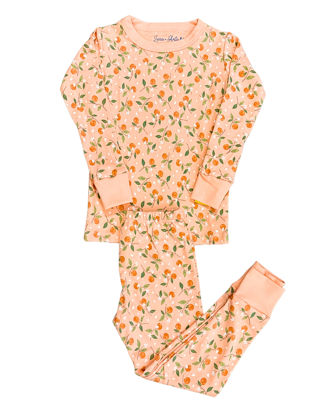 Orange Blossoms Pima PJ Set