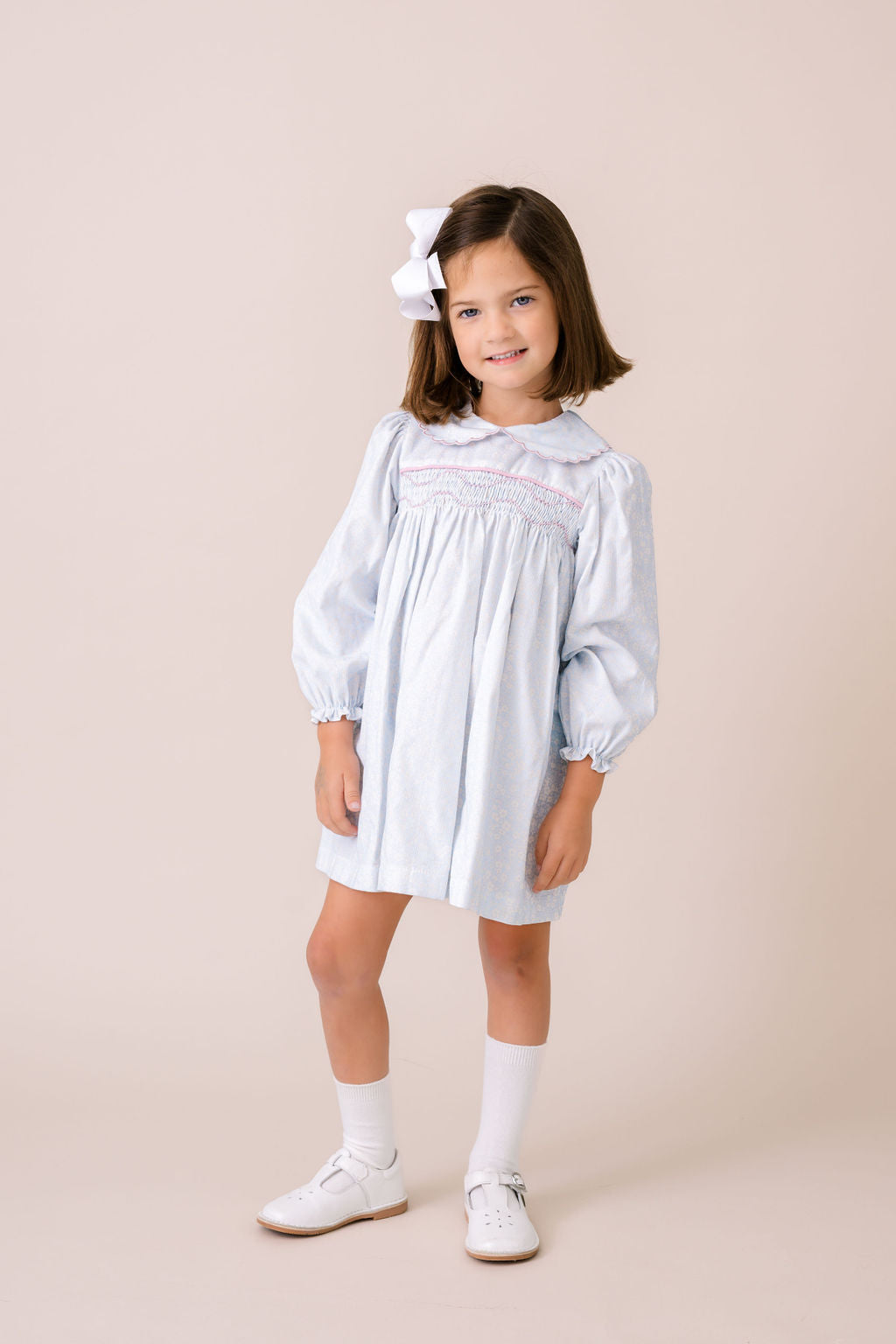 Snow Kissed Floral Corduroy - Michelle Dress