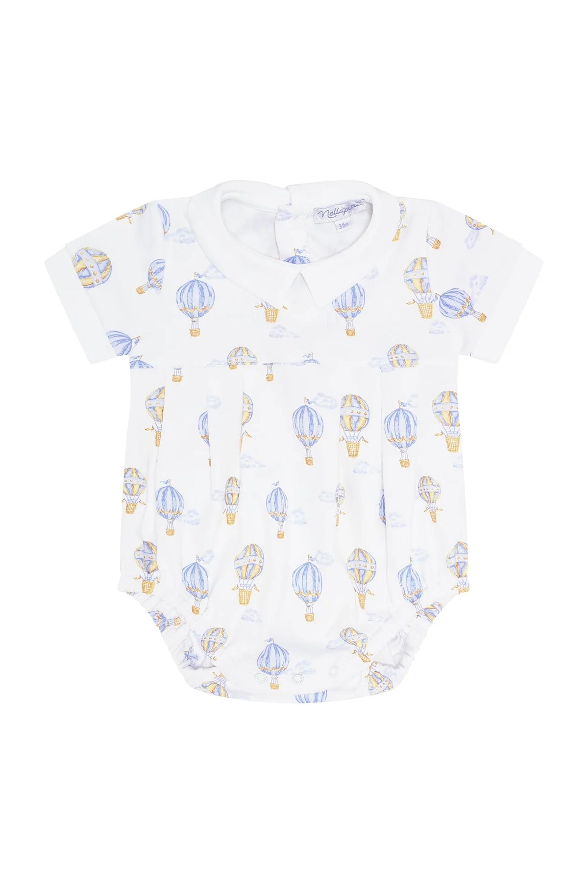 Blue Balloons Print Pima Bubble