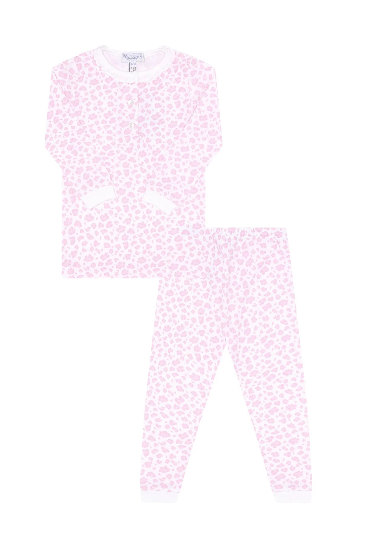 Pink Cheetah Print Pima Pajama Set