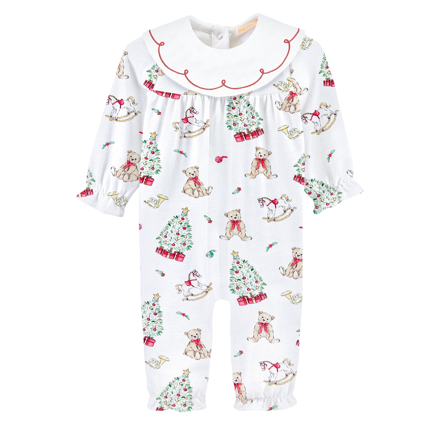 Holiday Time Pima - Bib Collar Playsuit