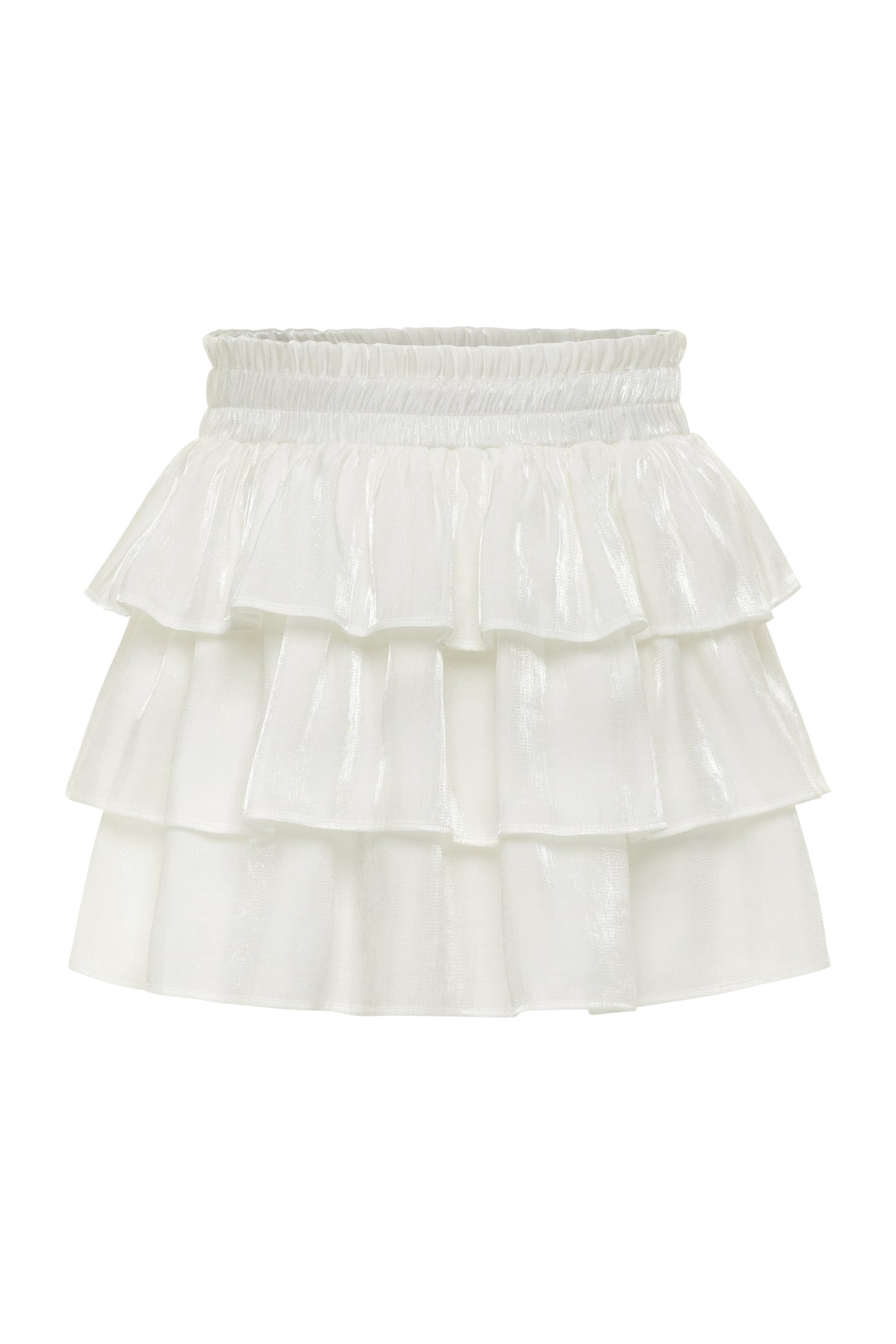 Pleat Luna Skirt - White