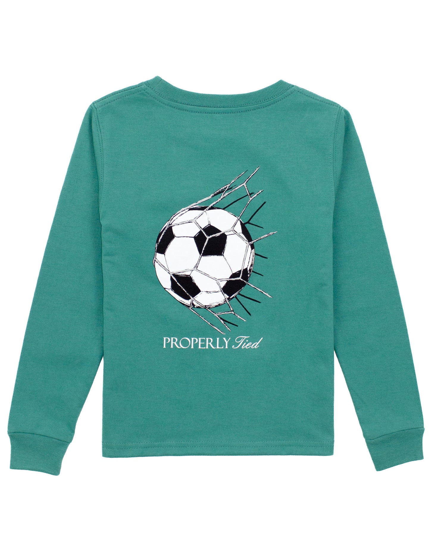 Properly Tied L/S Tee - Goal on Teal