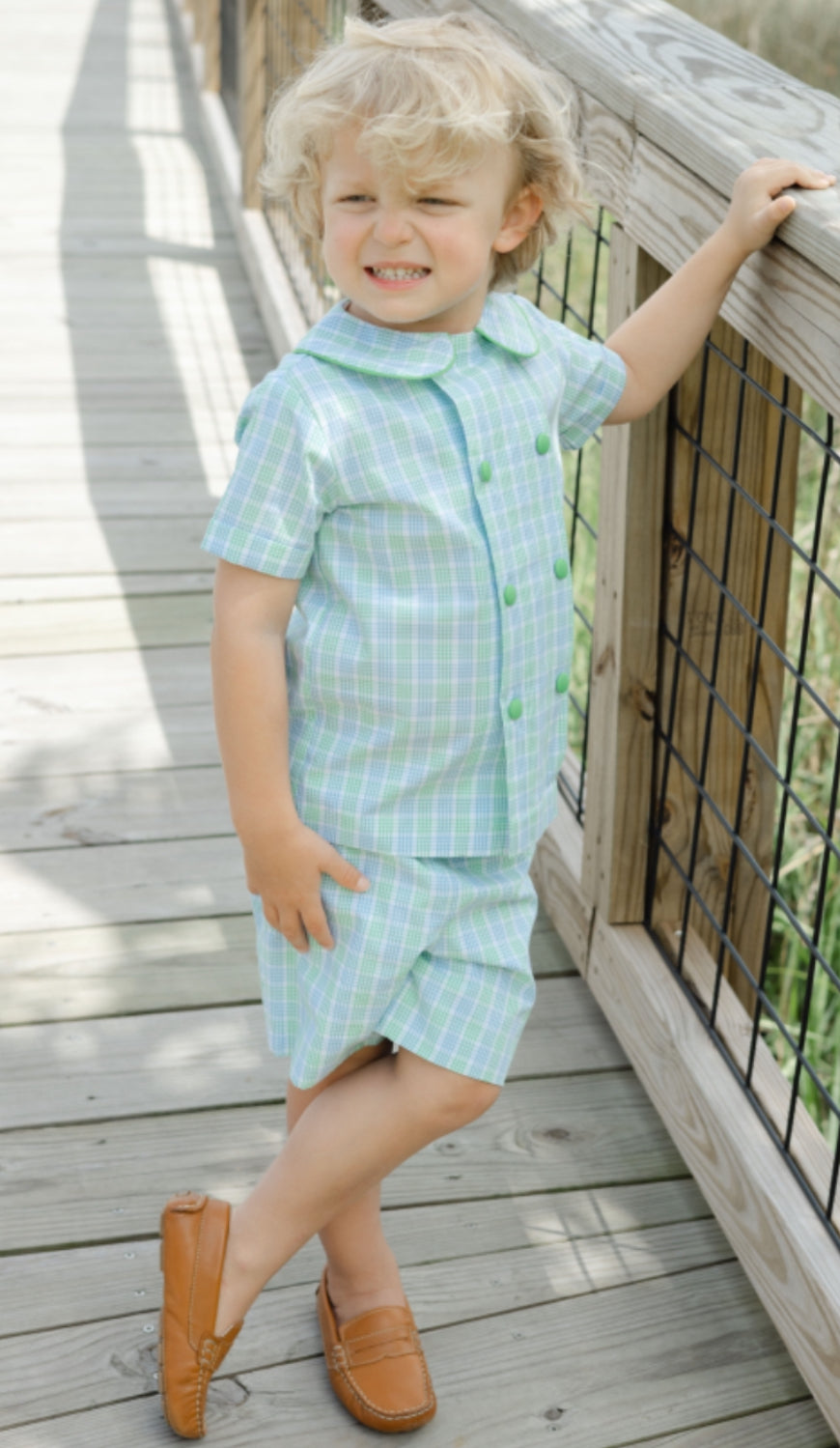 Dover Plaid Dressy Short Set