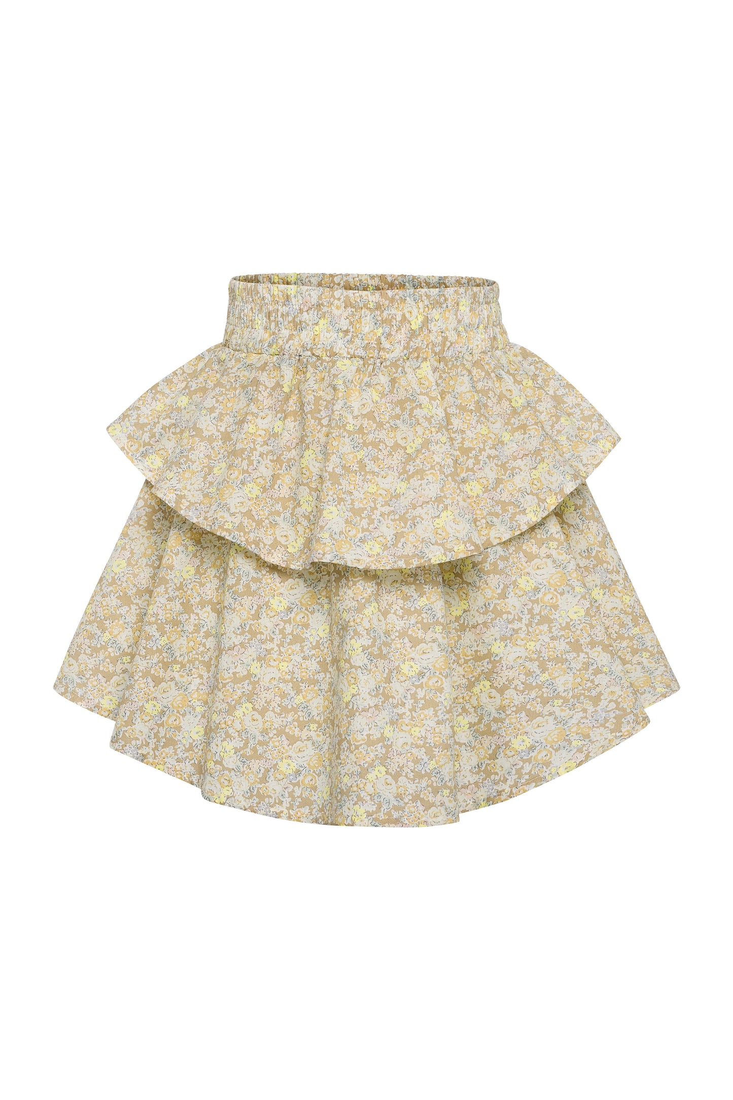 Pleat Parker Skirt - Icy Floral