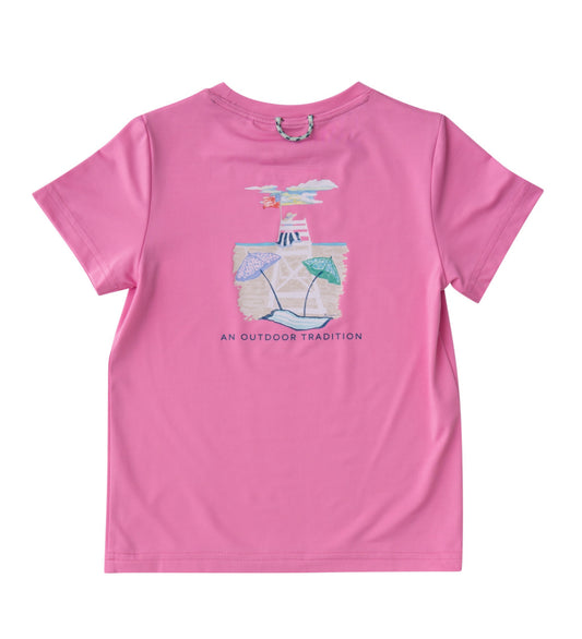 Girl's Pro Performance Tee - Fuchsia Pink