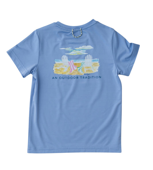 Girl's Pro Performance Tee - Periwinkle Blue