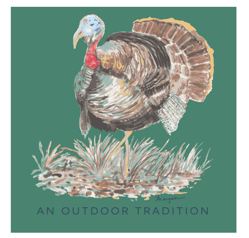 Pro Performance Fishing Tee - Frosty Spruce Turkey