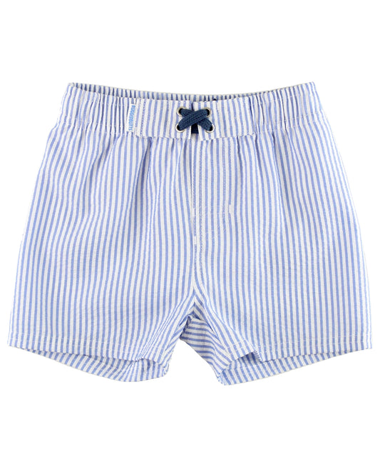 Periwinkle Blue Seersucker Swim Trunk