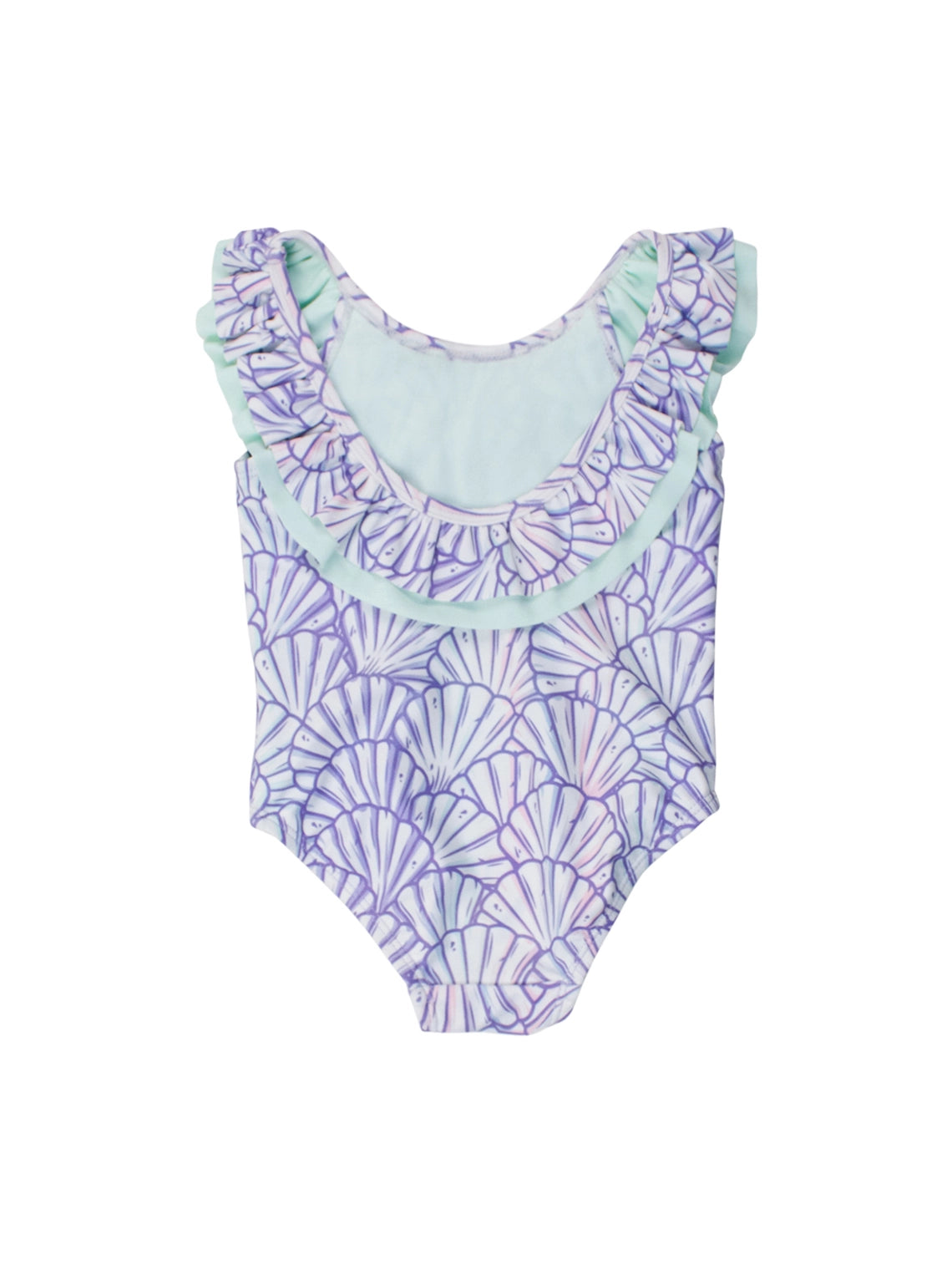 Magical Mermaid Scoopback Ruffle Swimsuit
