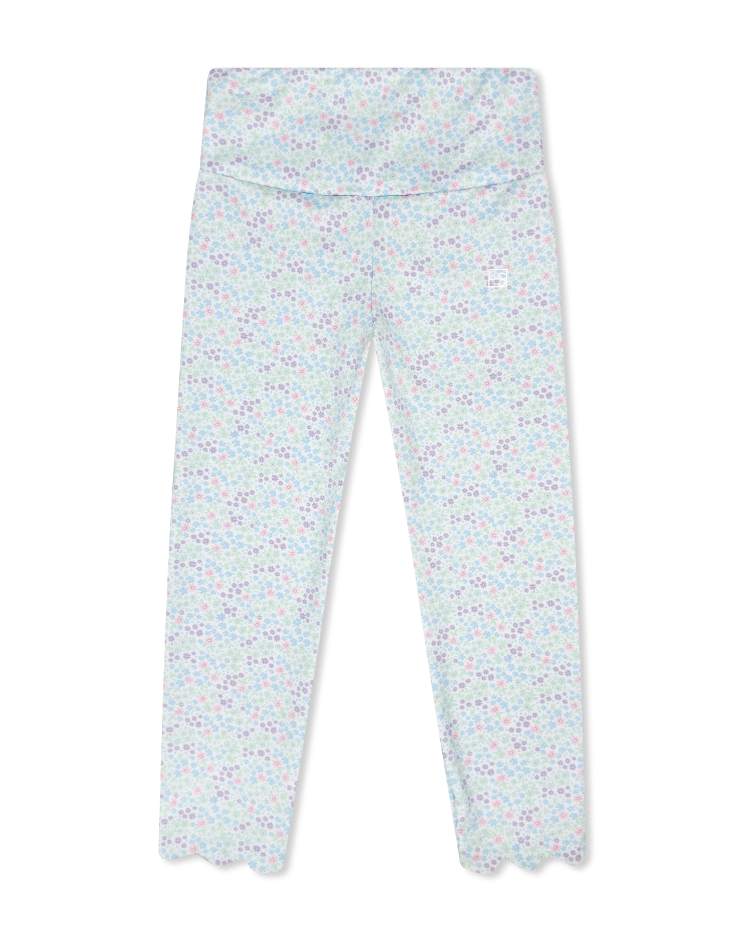Sadie Scallop Legging - Frosted Floral