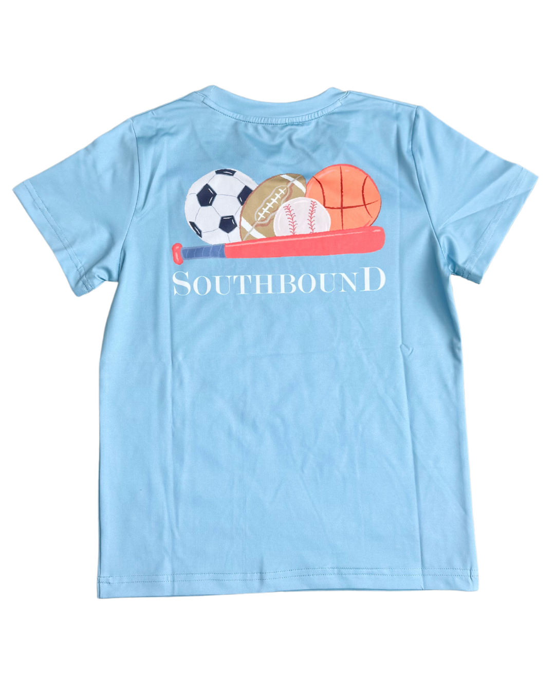 Performance Tee - Sports on Light Blue