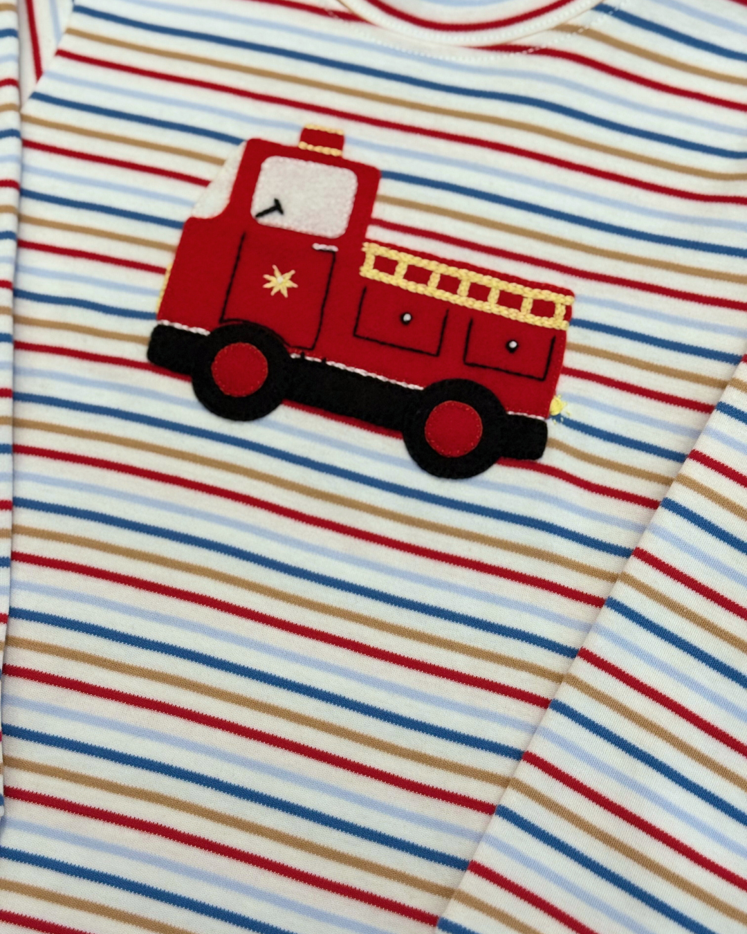 Squiggles - Firetruck Long Romper