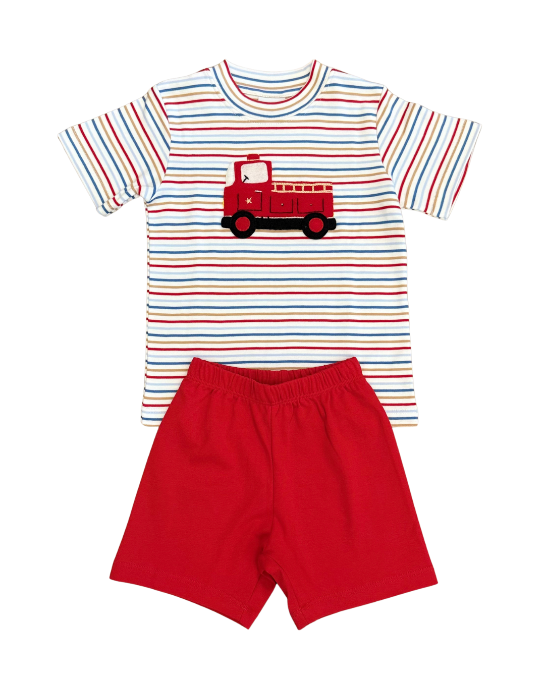 Squiggles - Firetruck Short Set