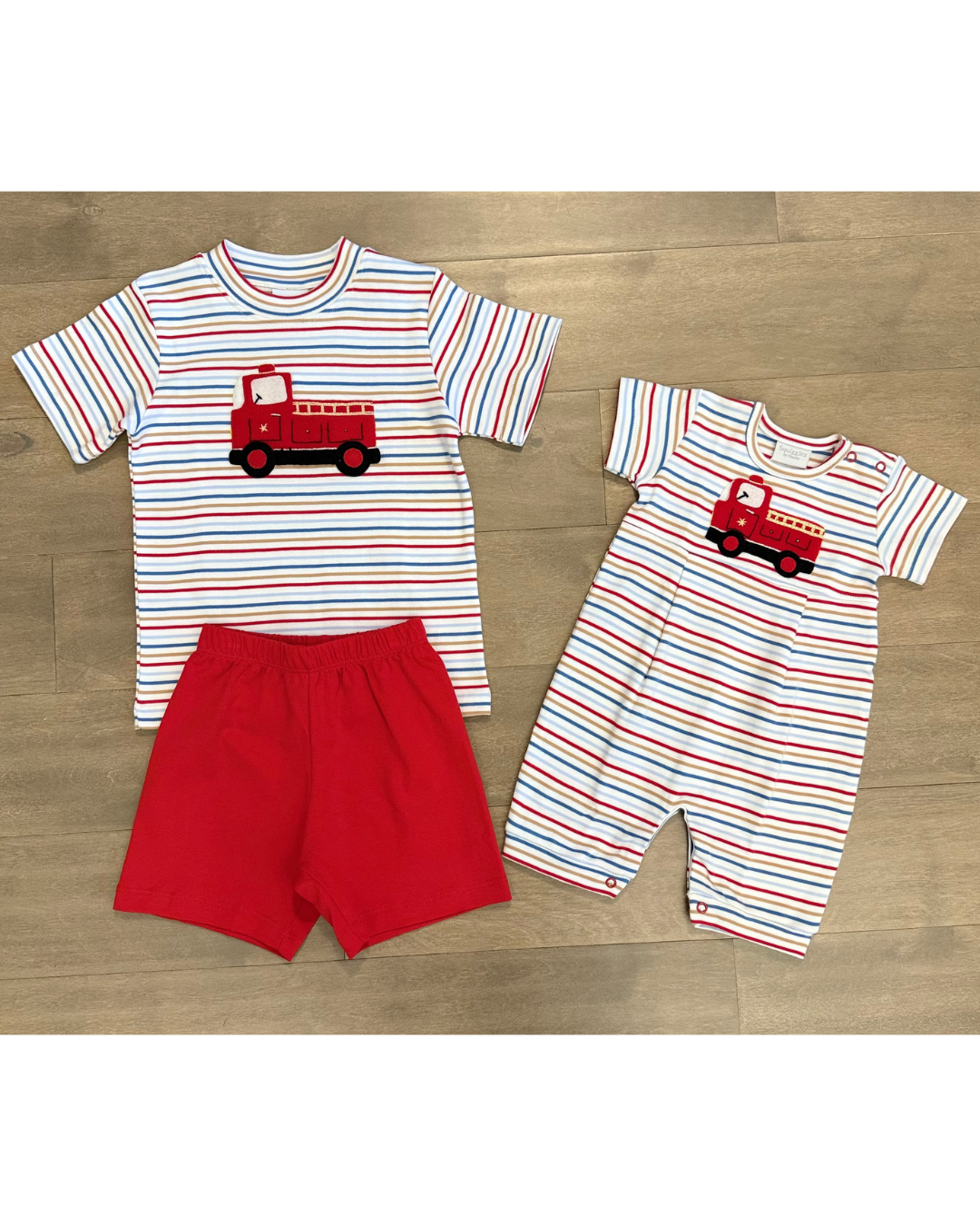 Squiggles - Firetruck Romper
