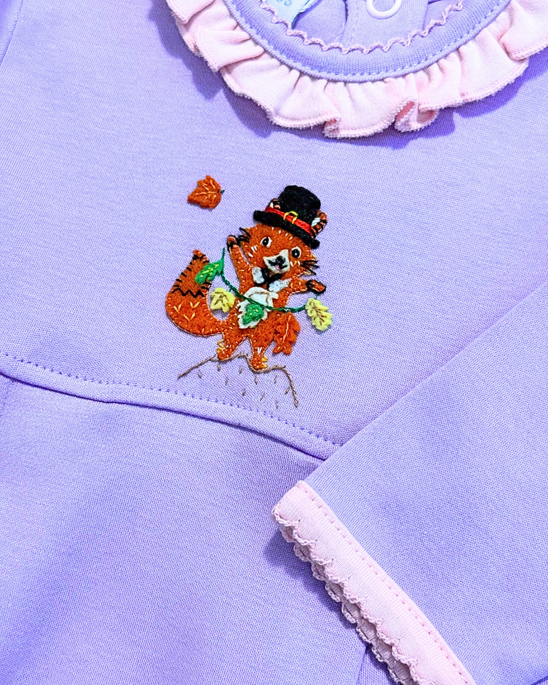 Squiggles - Fall Blessings Ruffled Romper