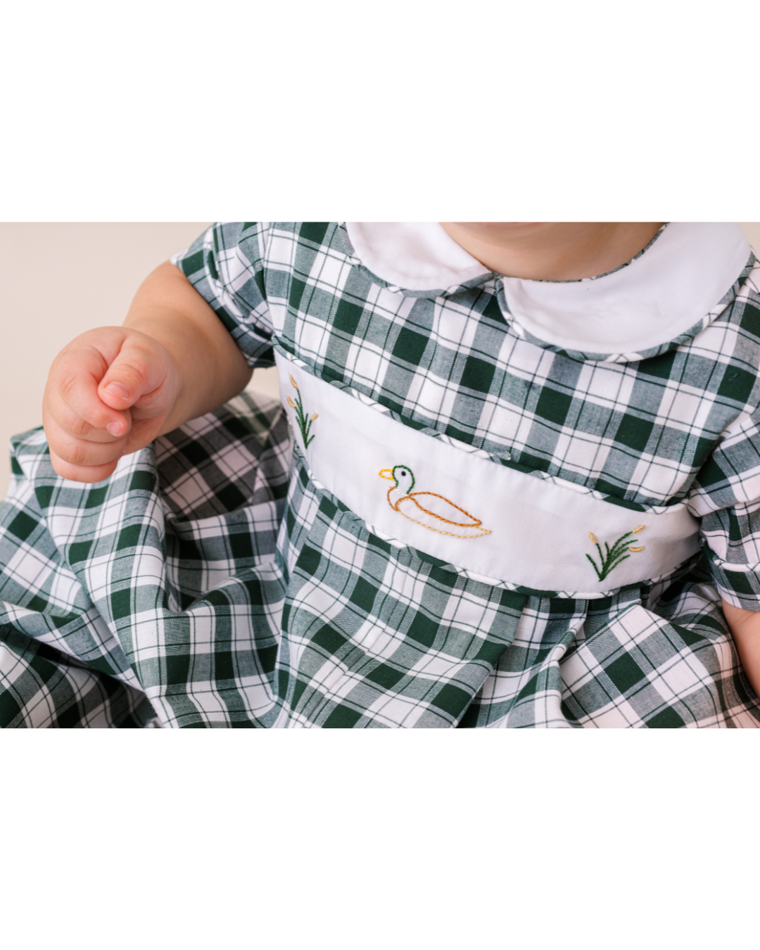 River Mallard Romper w/Gardner Green Check