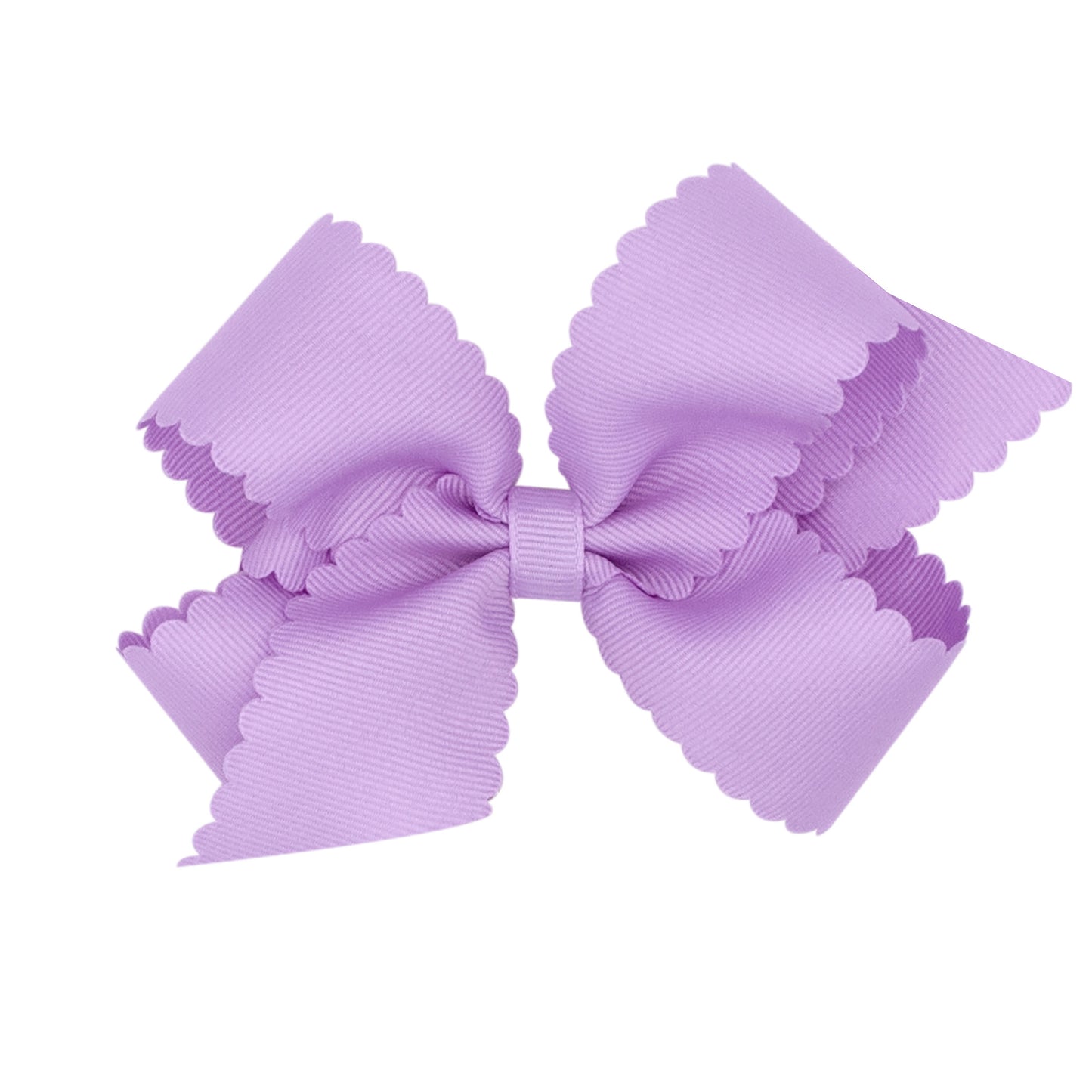 Medium Scalloped Grosgrain Hair Bow (Multiple Colors)