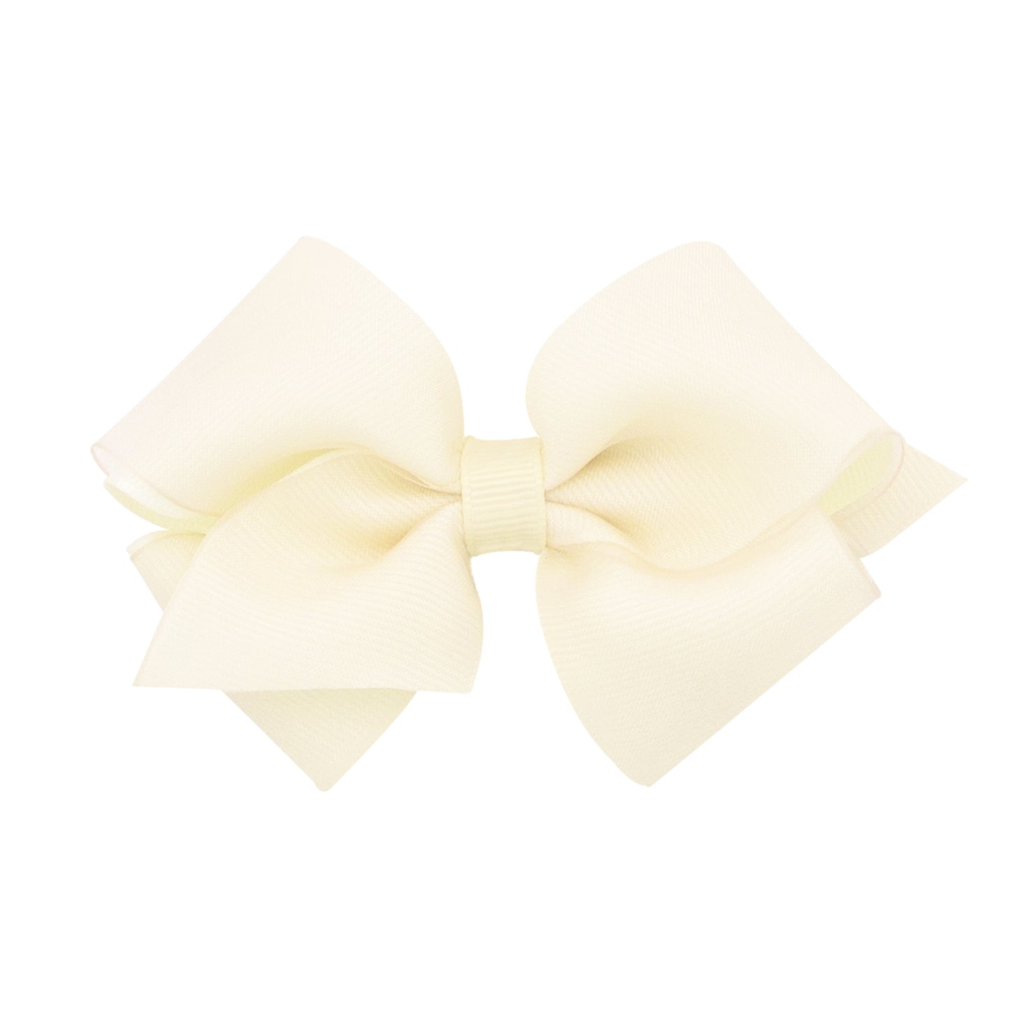 Extra Small Organza and Grosgrain Overlay Hair Bow