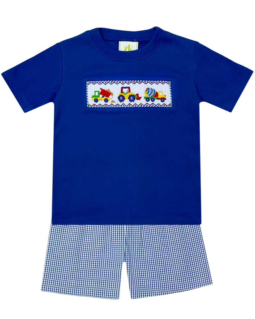 Harry's Smocked Play Tee and Leo Seersucker Short Set - Construction